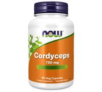 Now Foods, Cordyceps, 750mg, 90 Vegan Capsules, Lab-Tested, Gluten Free, Soy Free, Vegetarian, Non-GMO