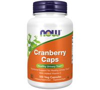 NOW Foods Cranberry Caps with Added Vitamin C 100 Veg Capsules, Urinary Tract