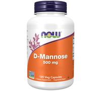 Now Foods, D-Mannose, 500mg, 120 Vegan Capsules, Lab-Tested, Gluten Free, SOYA Free, Vegetarian