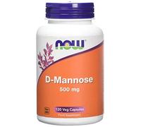 Now Foods D-Mannose Supplement Veg Capsules, 500 mg, 120-Count