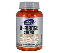 NOW Foods D-Ribose 750mg Capsules 120 Capsules