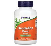 NOW Foods Dandelion Root 500mg 100 Veg Capsules | Taraxacum officinale