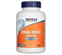 NOW Foods DHA-1000 Fish Oil 1000mg Extra Strength Brain Support 90 Softgels
