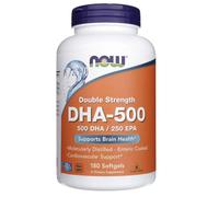Now Foods Fish Oil DHA-500 500 mg DHA / 250 EPA Brain & Cardiovascular Health 180 Softgels