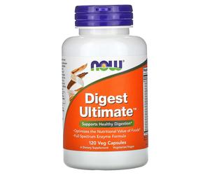 NOW Foods Digest Ultimate 120 Veg Capsules | Full Spectrum Enzyme Formula
