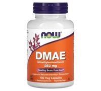 NOW Foods DMAE (Dimethylaminoethanol), 250mg - 100 Vegan Capsules