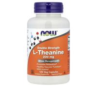 NOW Foods Double Strength L-Theanine, 200mg - 120 vcaps
