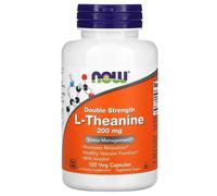Now Foods Double Strength L-Theanine 200mg 120 Veg Caps for Stress Management