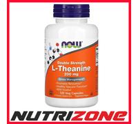 Now Foods Double Strength L-Theanine 200mg Stress Management Relaxation 120 vcap