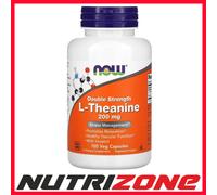 Now Foods Double Strength L-Theanine 200mg Stress Management Relaxation 120 vcap
