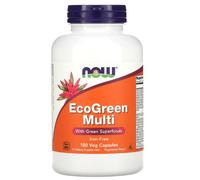 NOW Foods EcoGreen Multi Iron Free Capsules 180 Capsules
