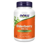 NOW Foods Elderberry 500mg Capsules 120 Capsules