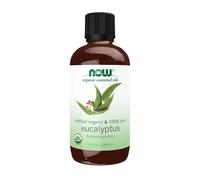 NOW Foods Essential Oils Organic Eucalyptus Globulus Oil Clarifying Aromatherapy Scent Steam Distilled 100% Pure Vegan Child Resistant Cap