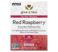 NOW Foods, Everyday Wellness Tea, Red Raspberry, Caffeine-Free, 24 Tea Bags, 1.7 oz (48 g)
