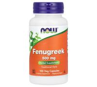 NOW Foods Fenugreek 500mg 100 Veg Capsules | Herbal Food Supplement