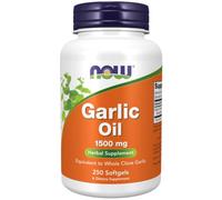 Now Foods, Garlic Oil, 1.500mg, 250 Softgels, Lab-Tested, Vegetable, Gluten Free, Non-GMO