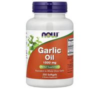 Now Foods Garlic Oil 1500mg 250 Softgels Heart Blood Pressure Support