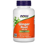 Now Foods - Ginger Root 550mg | Digestive Health and Anti-Inflammatory Support - 100 Veg Capsules