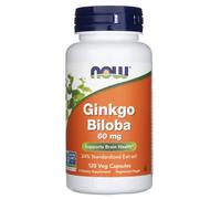 NOW Foods Ginkgo Biloba 60mg Capsules 120 Capsules