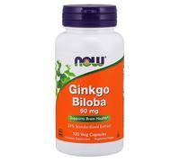 NOW Foods | Ginkgo Biloba- 60mg | 1 x 120 vcaps