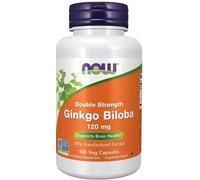 Now Foods Ginkgo Biloba Double Strength Extrakt 120 Mg 100 Vcaps