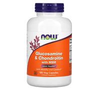 NOW Foods Glucosamine and Chondroitin Capsules with MSM - 180 Capsules
