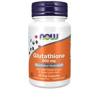 NOW Foods Glutathione 500 mg 30 Veg Capsules, Antioxidant