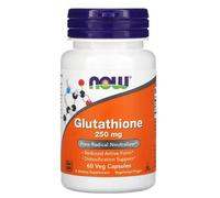 NOW Foods Glutathione Antioxidant 250mg Daily Wellness Support Capsules - 60 Vegan Capsules