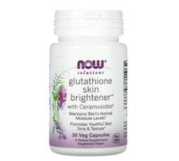 NOW Foods Glutathione Skin Brightener Ceramosides Healthy Skin | 30 Veg Capsules