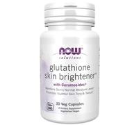 NOW Foods Skin Brightener Supplement – Glutathione & Ceramosides – 30 Veg Capsules