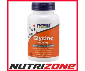 Now Foods Glycine 1000mg Neurotransmitter Support - 100 vcaps