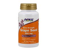 NOW Foods Grape Seed, 250mg Extra Strength - 90 vcaps