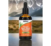 NOW Foods Green Black Walnut Wormwood Complex - 59 ml