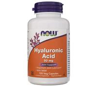 NOW Foods Hyaluronic Acid With MSM 50mg 120 Capsules
