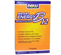 Now Foods, Instant Energy B-12, 2000 mcg, 75 Packets, (1 g) Each