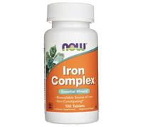 Now Foods Iron Complex 100 Tablets Non-Constipating Gentle Mineral Supplement