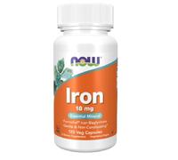 Now Foods - Iron | Essential Mineral for Energy and Blood Support - 18mg, 120 Veg Capsules