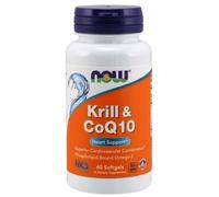 NOW Foods Krill & CoQ10 - 60 softgels Free P&P