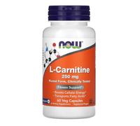 Now Foods - L-Carnitine 250mg | Energy & Fat Metabolism Support - 60 Vcaps