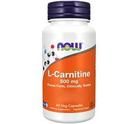 Now Foods L-Carnitine, 500mg, Carnipure®, 60 Vegan Capsules, Gluten Free, Vegetarian, Soy Free, Non-GMO