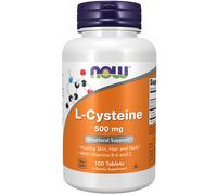 NOW Foods L-Cysteine 500 mg 100 Tablets, Hair, Skin & Nails, Structural Support
