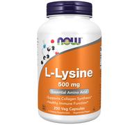 NOW Foods L-Lysine 500mg 250 Veg Capsules, Amino Acid, Immune Support
