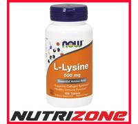 Now Foods L-Lysine 500mg Collagen Synthesis- 100 tablets