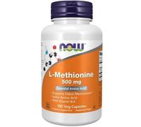 NOW Foods L-Methionine 500mg Detox Mechanisms | Vit B-6 x100 BBE 2027-10