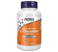 Now Foods L-Theanine 200mg Double Strength 120 Veg Capsules Stress Sleep Aid