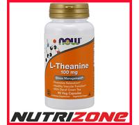NOW Foods L-Theanine with Decaf Green Tea, 100mg - 90 vcaps