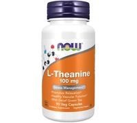 NOW Foods L-Theanine With Decaf Green Tea 100mg Capsules 90 Capsules
