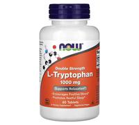 NOW Foods L-Tryptophan 1000mg Double Strength 60 Tablets | Supports Relaxation