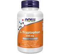 NOW Foods L-Tryptophan 500mg 60 Veg Caps | Supports Relaxation & Sleep EXP: 2027