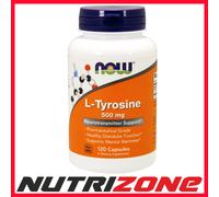 Now Foods L-Tyrosine 500mg Neurotransmitter Support Mental Health - 120 caps